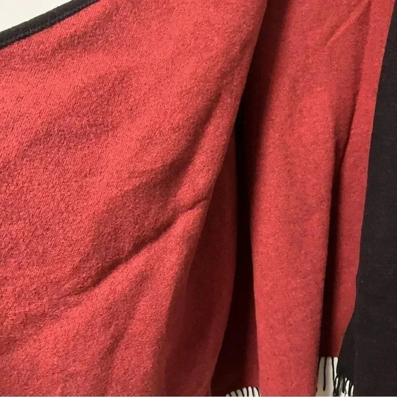 Talbots vintage brown red made in Italy  100% lambswool cape wrap - Picture 4 of 6